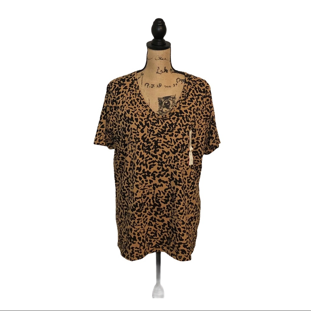 Animal Print 1X Tee